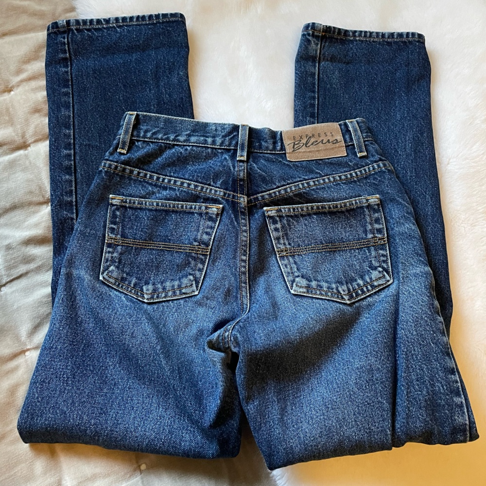Vintage mid rise straight jeans